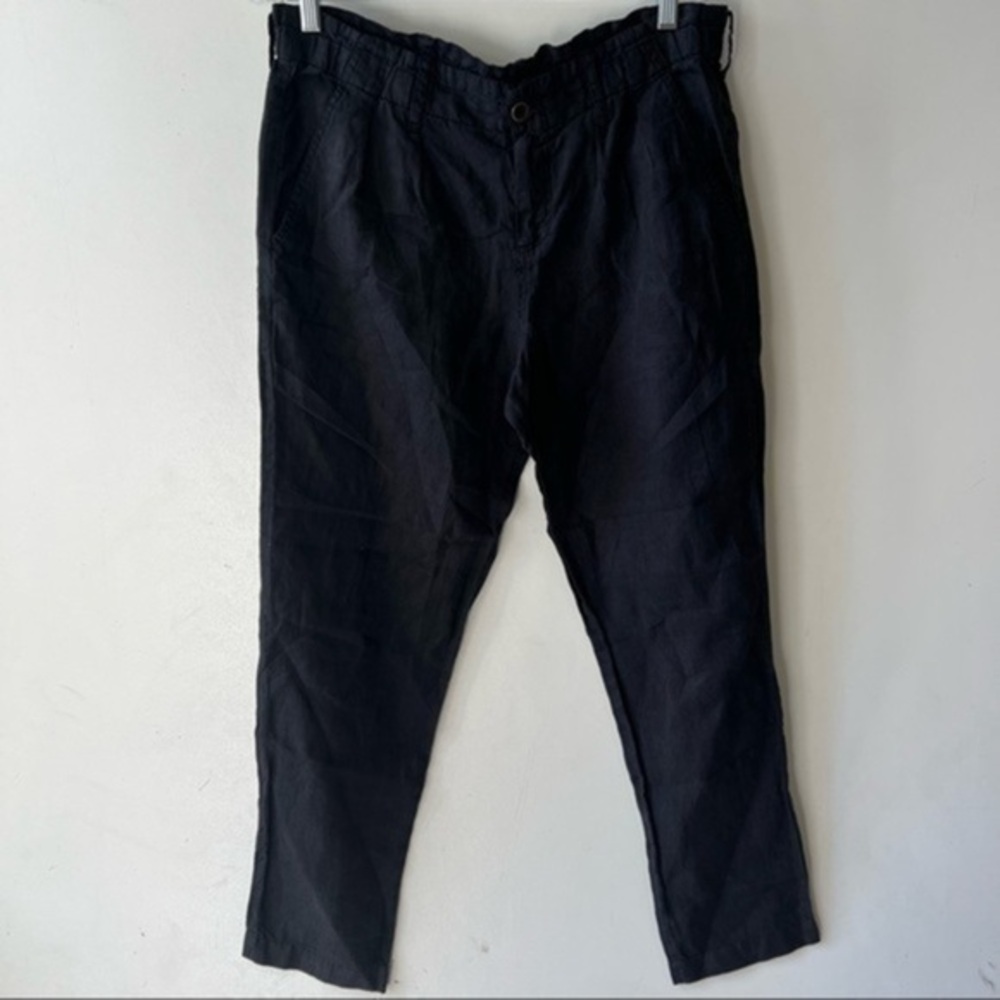 JOHNNY Was Linen‎ Pants Size Medium Black